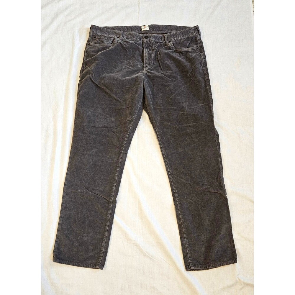 Faherty Brand Corduroy 5 Pocket Pants Straight Leg Gray - Men’s Size 40 X 32